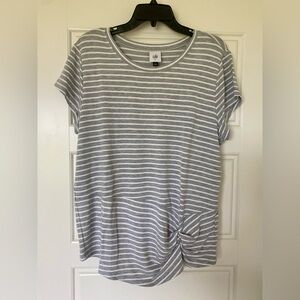 Cabi Meet Up Tee Striped Top women’s size Large